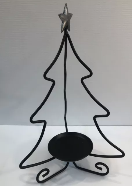 Longaberger Wrought Iron Christmas Tree Candle Holder New In Box