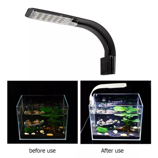 Lampe à clip LED ultra-fine pour aquarium Éclairage d'aquarium