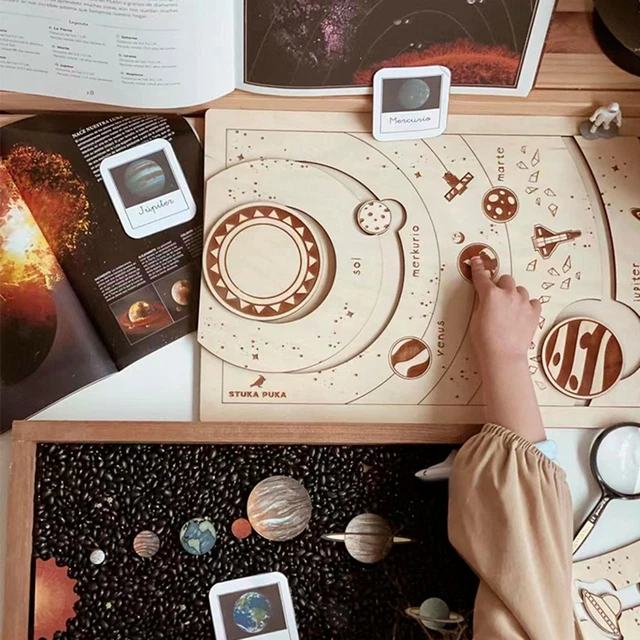 Kit Système Solaire 9 Planètes – Maquette 3D Éducative Pour Enfants – Astronomie DIY