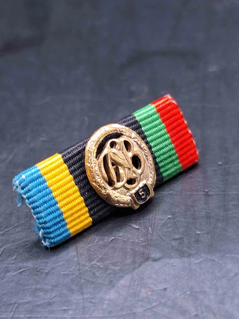 WW2 BARRETTE WEHRMACHT RUBAN CROIX DU MERITE DE GUERRE AVEC