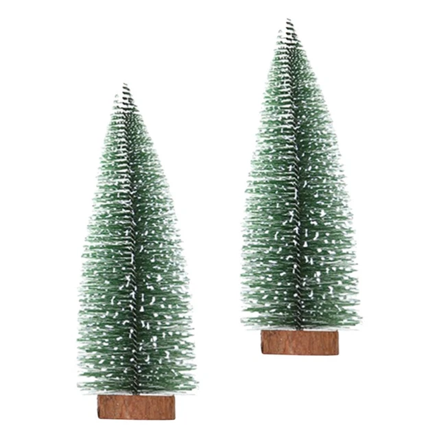2 PCS MINIWEIHNACHTSBAUM Esstisch Dekor MiniKiefern Kleine