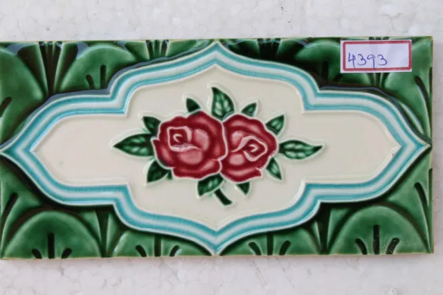 Old Circa 1930 Vintage Artdeco Ceramic Tile Border Made In Japan NH4393 6