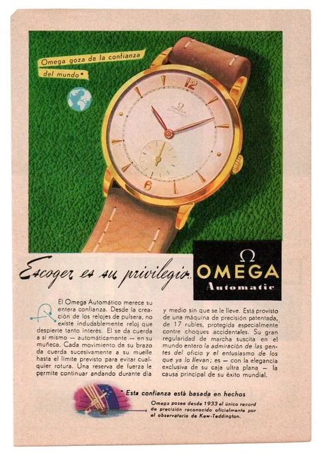 RECORTE DE PRENSA Revista O Periódico Publicidad Relojes Reloj