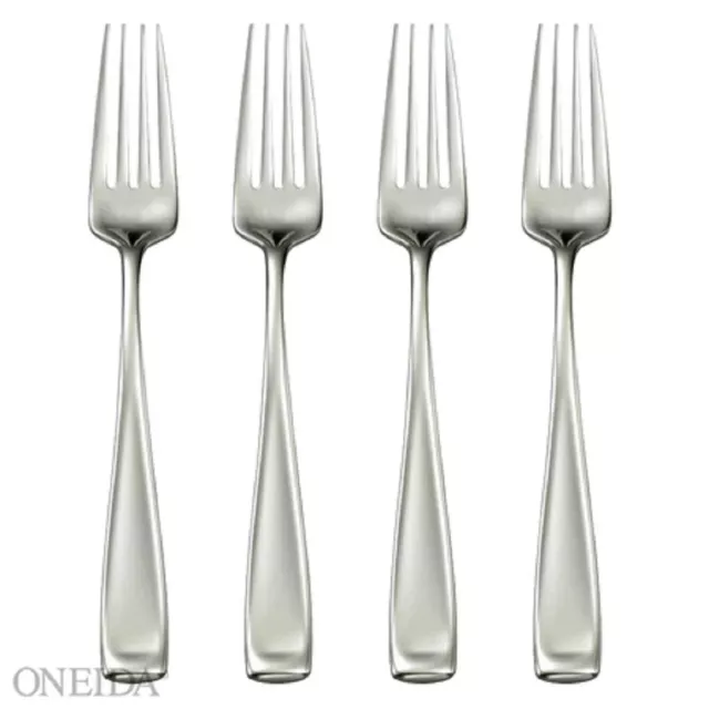 Oneida Stainless MODA (Glossy)  Dinner Forks  - Set of FOUR - NO