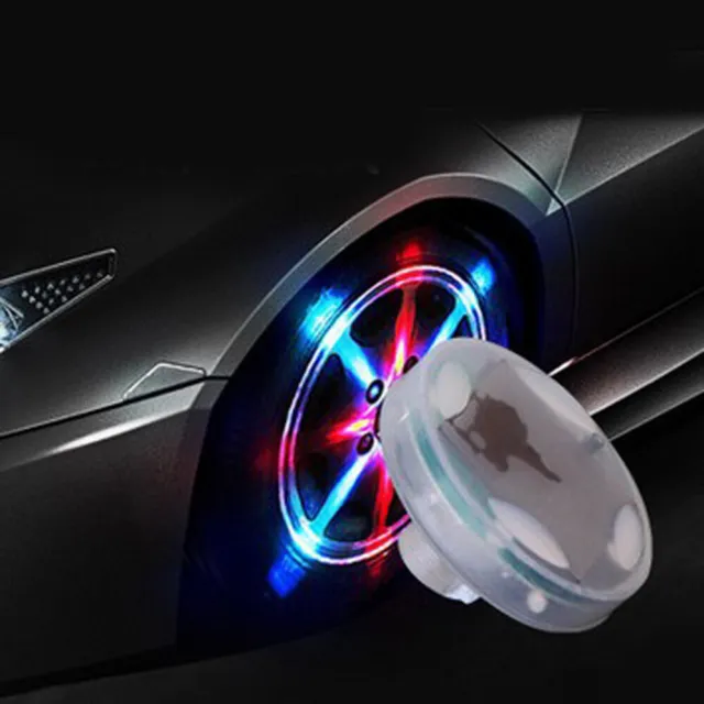 15 Modes Solar Energy LED Car Wheel Tyre Tire Air Valve Stem Cap LED Lamp Lights 2