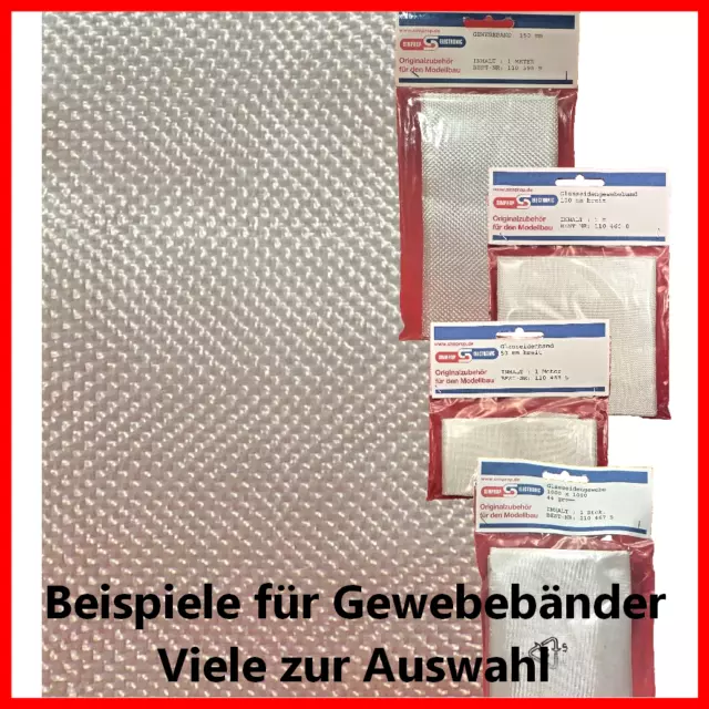 Simprop Glasseidenband und -gewebe, div. Größen und Gewichte zur Auswahl