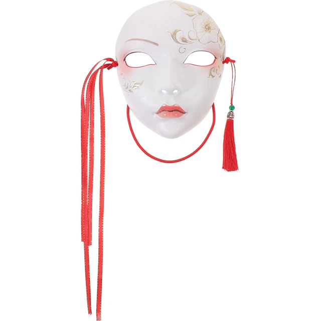 Fiesta Cosplay Máscara Utilería Estilo Chino Mujeres Máscara Máscara Máscara para Actuación