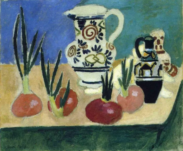 Cebollas rojas: Henri Matisse: 1906: calidad de archivo impresión artística a marco