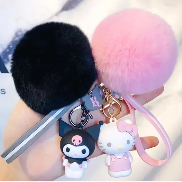 Llaveros Para Mujer Auto Fashion Llavero De Autos Accesorios Pom Pom Key Chains