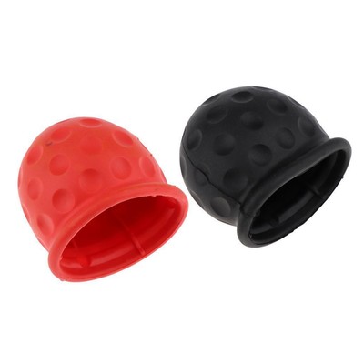 Behavetw Boule dattelage Noir Housse de Voiture Universel Attache Remorque dattelage de remorquage Coque de Protection en Caoutchouc Noir Boule dattelage Cover Cap Taille Unique 