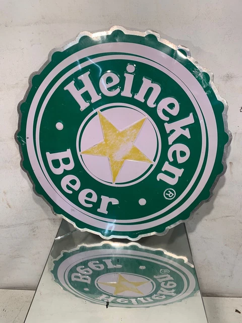 Insegna Pubblicitaria A Bottone Birra Heineken
