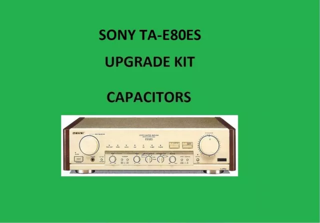 KIT de réparation préamplificateur stéréo SONY TA-E80ES - tous condensateurs