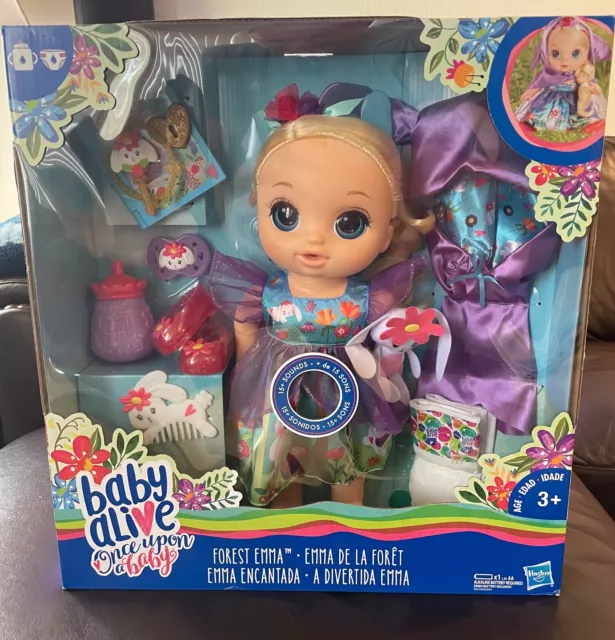 Baby Alive Once Upon a Baby: Forest Tales Forest Emma Blond,  NIB Retired!