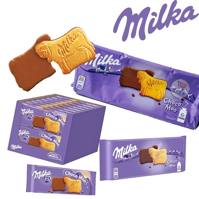 Milka Choco Moo biscotto croccante con rivestimento al cioccolato al latte ricco - 120 g