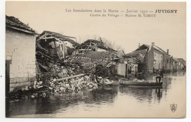 JUVIGNY - Marne - CPA 51 - the Floods of 23 and 25 January 1910 - view N° 15