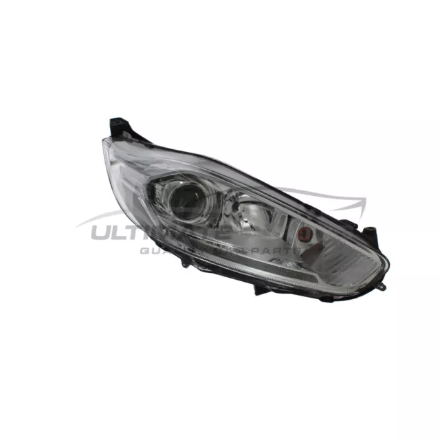 Headlight Ford Fiesta Mk7 2012-2018 With LED Daytime Running Lamp Drivers Side