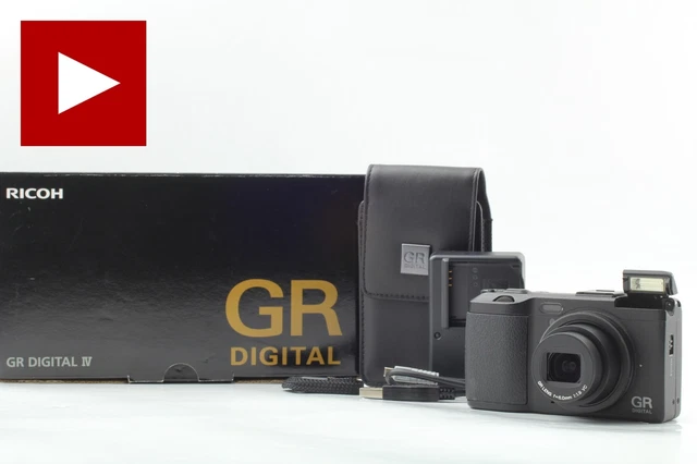 ⏯[MINT w/BOX] RICOH GR DIGITAL IV 10.4 MP black Digital Camera From JAPAN