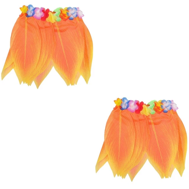 2pcs hawaii performance costume Festival Party Performance Leaf Hula Jupe Party