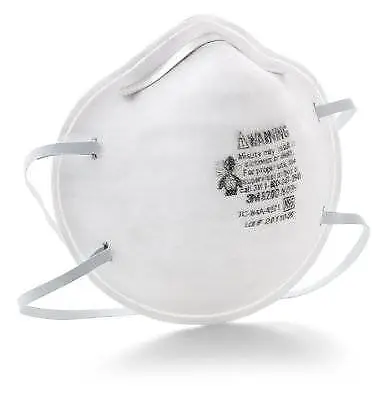 3M N95 8200 Disposable Particulate Respirator With Adjustable Nose Clip(20 Box)