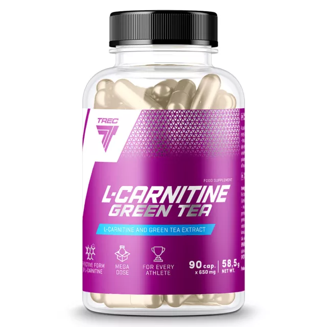 TREC NUTRITION L-CARNITINE + GREEN TEA| Brûlure de graisse et perte de poids |