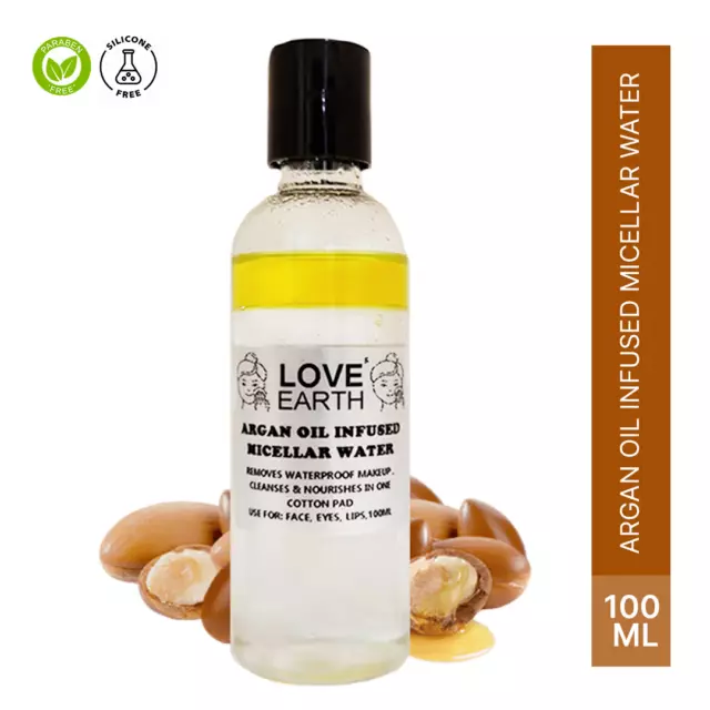 Love Earth Argan Oil-Infused Micellar Water Makeup Remover with Argan Oil 100ml