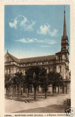CPA 25 MONTBELIARD   l'église catholique
