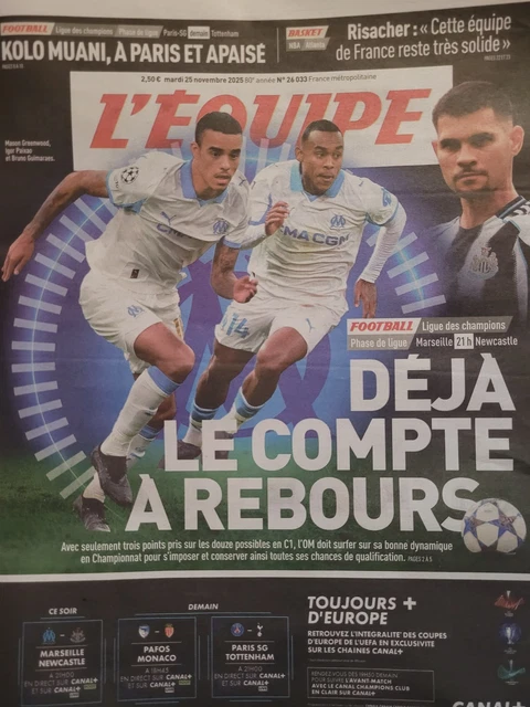 LOT 2 L'EQUIPE 12 & 14 août 2023- PSG-LORIENT, Tony PARKER au Hall of Fame EUR 22,65 - FR