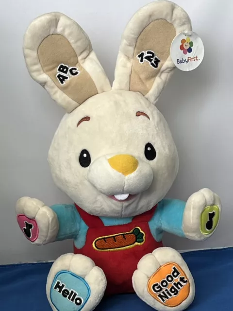 Baby First TV Harry the Bunny Plush Stuffed Sing And Talk