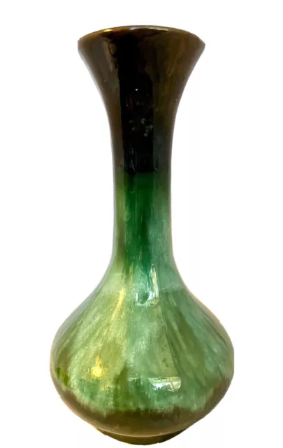 Blue Mountain Pottery Small Bud Vase Drip Glaze BMP Canada MCM Mid Century