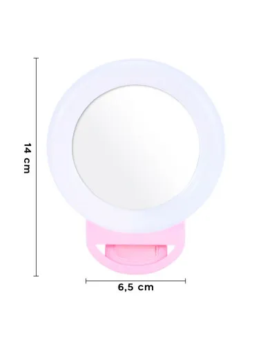 Selfie Ring Light Smartphone avec Pince Flash LED RGB Portable Ring Light 2