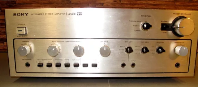 🔥 Sony TA-5650 V-FET Integrated Stereo Amplifier/|Verstärker - Vintage selten!