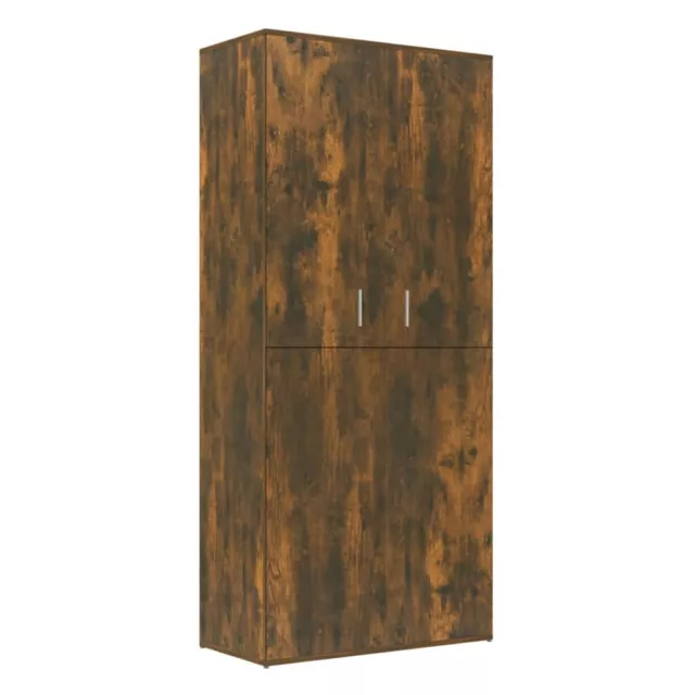 Rustic Wood Wardrobe Tall Hallway Shoe Cabinet Cupboard Closet Bedroom Double 2