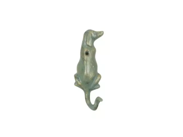 [Pack Of 2] Antique Seaworn Bronze Cast Iron Dog Hook 6""