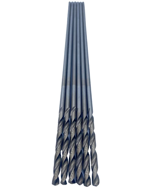 LastCut 6 PCS #30 X 12 Cobalt Aircraft Extension Drill Bit, S / Point USA