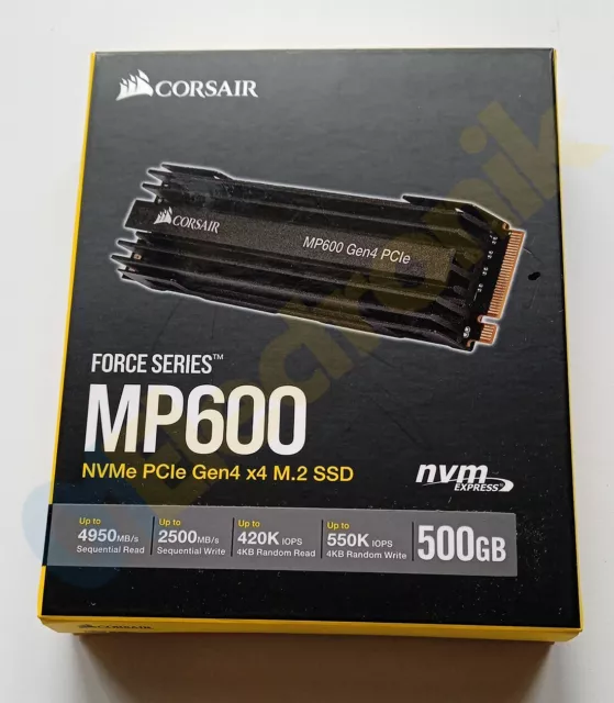 SSD CORSAIR FORCE MP600 500 GB NVMe PCIe Gen4 EUR 34,90 - PicClick FR