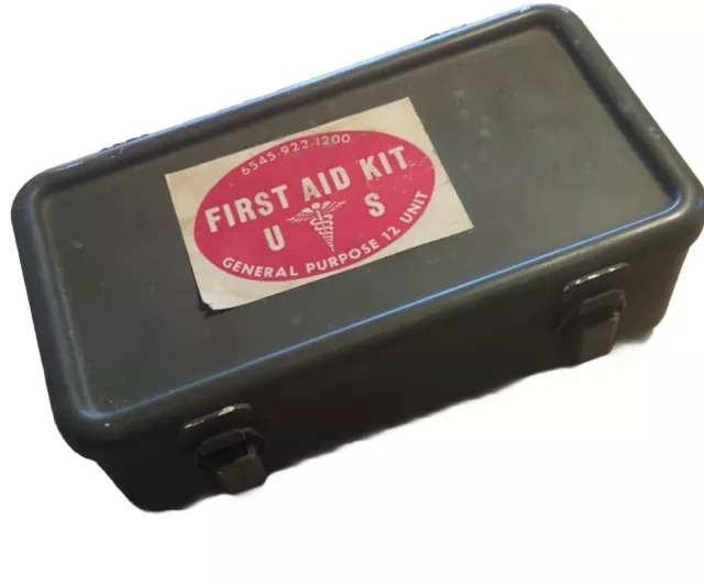 US MILITARY GENERAL PURPOSE FIRST AID KIT 6545- 922- 1200 Never Used