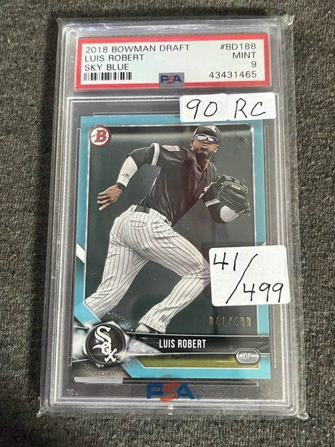 2018 BOWMAN CHROME Refractor White Soxs- LUIS ROBERT ROOKIE CARD