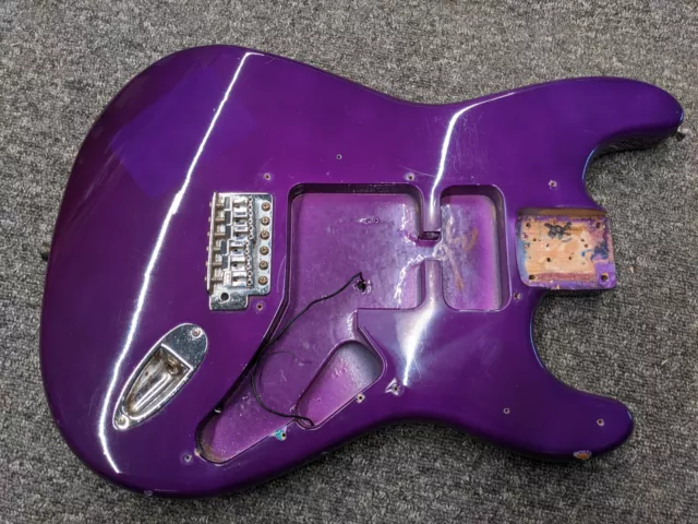 2000 Squier Affinity Stratocaster Guitar Body Galactic Purple Relic