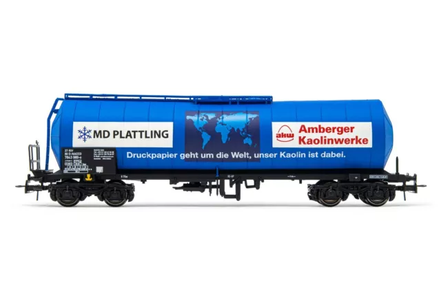 RIVAROSSI HR6548 NACCO, carro cisterna a carrelli  blu, "Amberger Kaolinwerke"