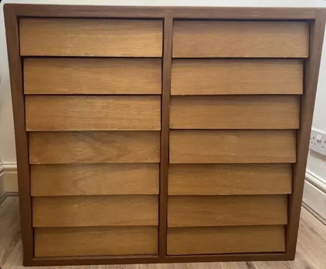 Mid Century Beehive Chest of Drawers Vintage  Beech Avalon Utility Scandinavian