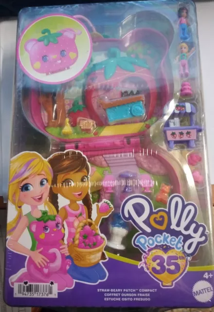 POLLY POCKET 35th Anniversary Cofanetto Orsetto Fragolino.