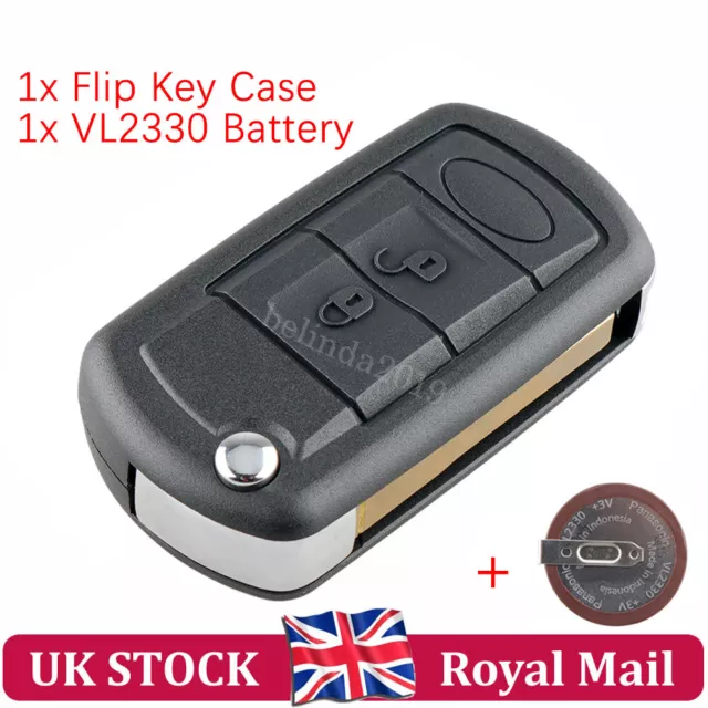 Replacement For Range Rover Sport L320 2005 - 2009 3 Button Remote Key Fob Case