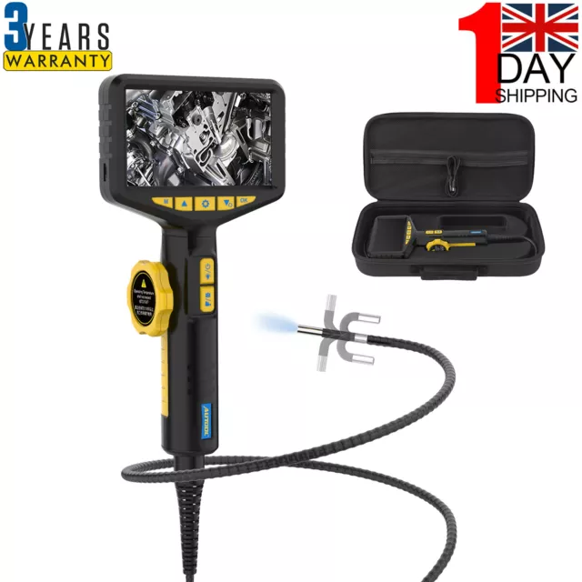 Telecamera di ispezione endoscopio automobilistico 5" schermo IPS HD endoscopio industriale Regno Unito