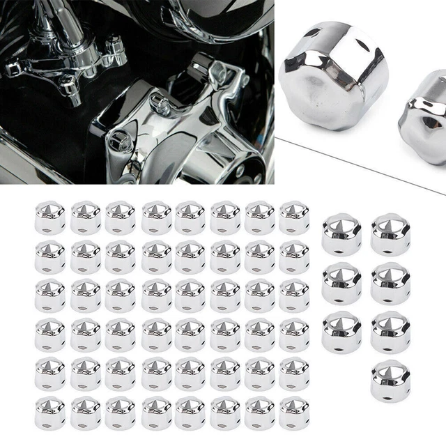 Chrome Engine Bolt Cap Set for Harley Road King Electra Glide 1999-16 FLHX FLHTK