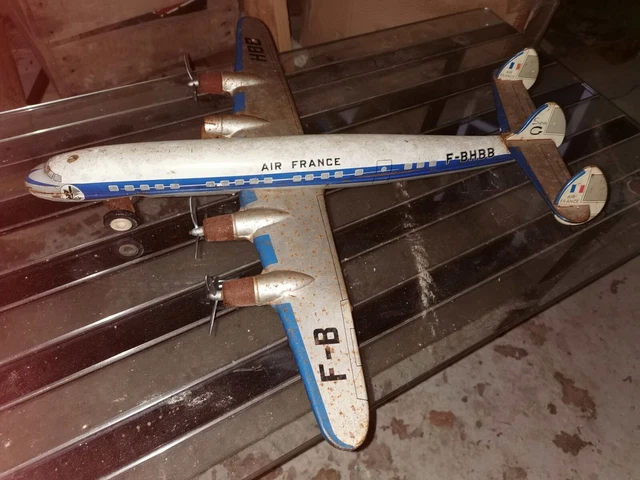 Rare gouverne d’empennage pour Avion Jouet en tôle Joustra