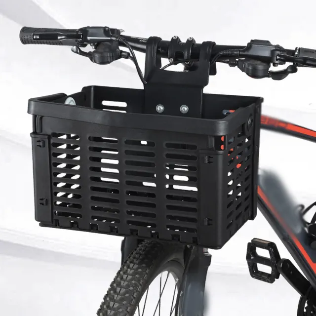 Foldable Road Bike Front Rear Basket Bicycle Handlebar Shopping Carrier s B8F4