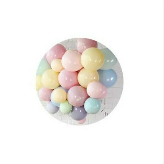 100x Plain Balloons Children Kid Birthday Party Wedding Colorful Macaron Kit DIY