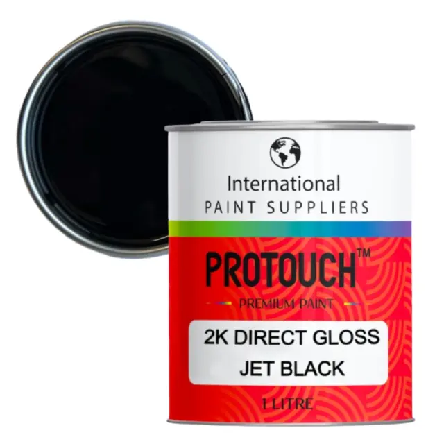 2K Jet Black  Acrylic Paint Gloss Matt Satin