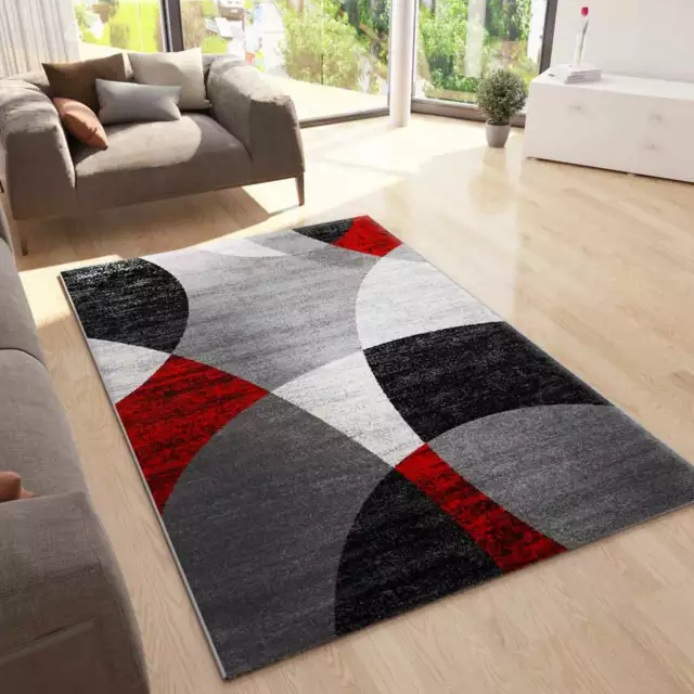 Alfombra para dormitorio y salón de diseño con dibujo geométrico