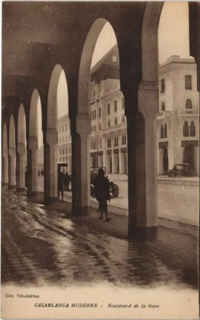 CPA AK CASABLANCA Boulevard de la gare MAROC (24515)